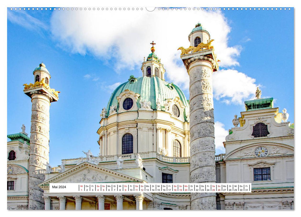 Wien Facettenreiche Metropole (CALVENDO Premium Wandkalender 2024)
