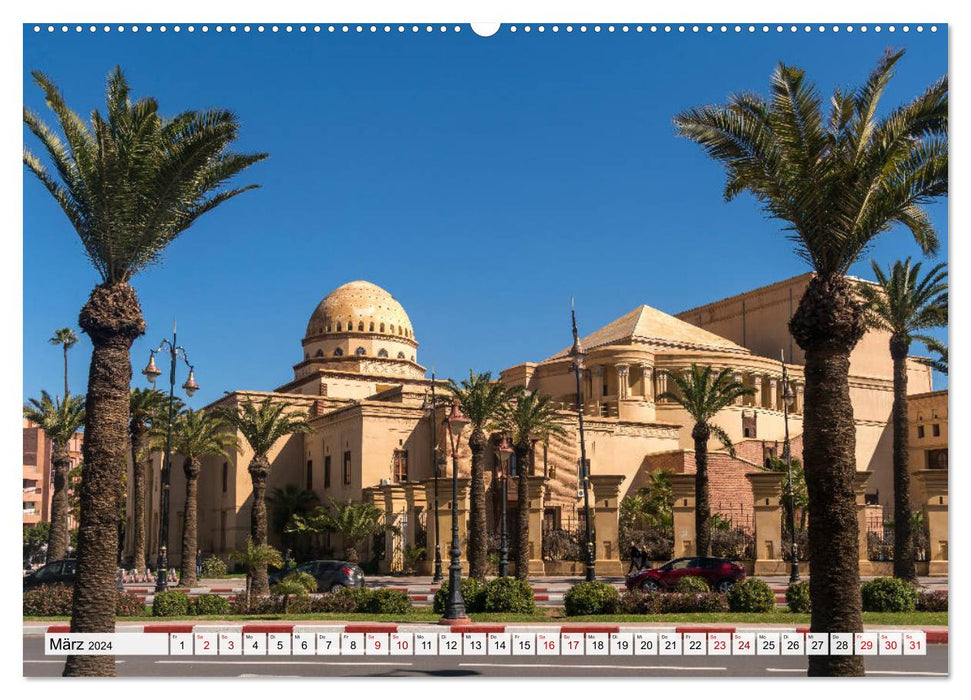 Morocco - Marrakech (CALVENDO Premium Wall Calendar 2024) 