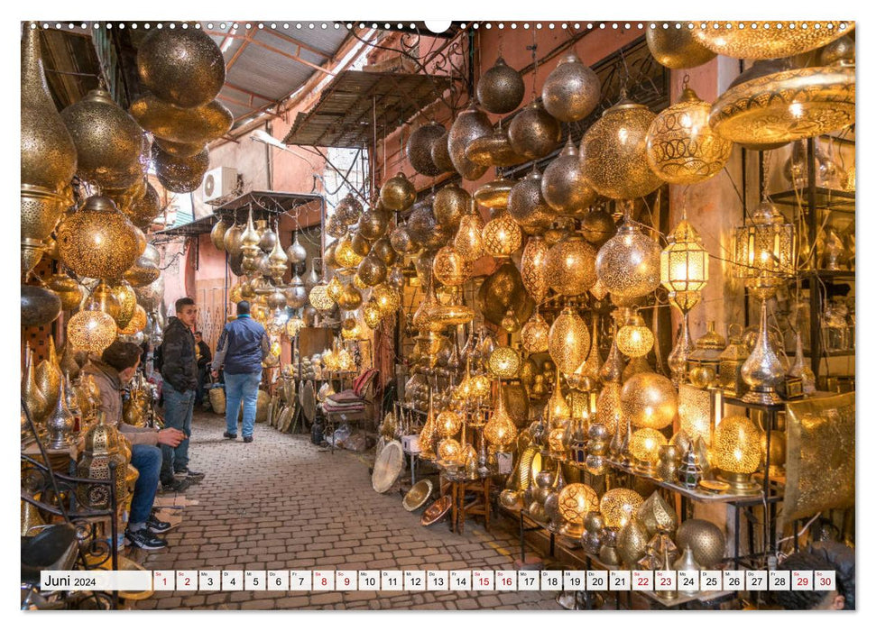 Morocco - Marrakech (CALVENDO Premium Wall Calendar 2024) 