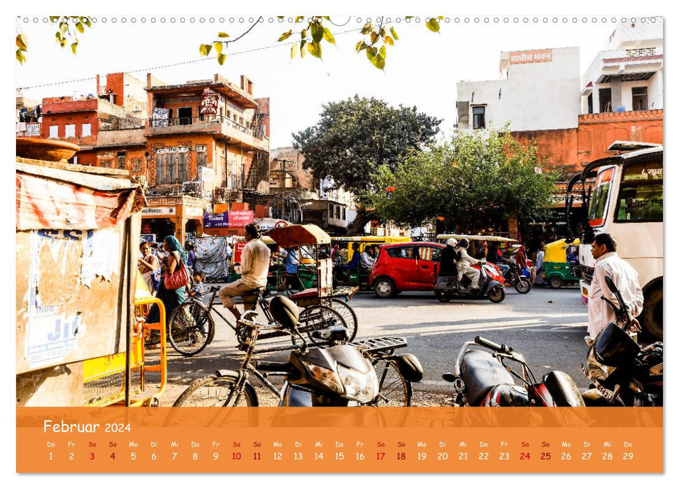 Jaipur -Indien- einfach liebenswert (CALVENDO Wandkalender 2024)