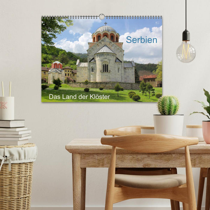 Serbia - The Land of Monasteries (CALVENDO Wall Calendar 2024) 