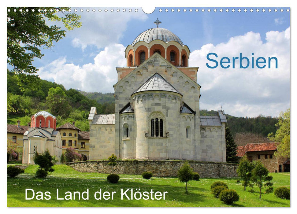 Serbie - Le pays des monastères (Calendrier mural CALVENDO 2024) 