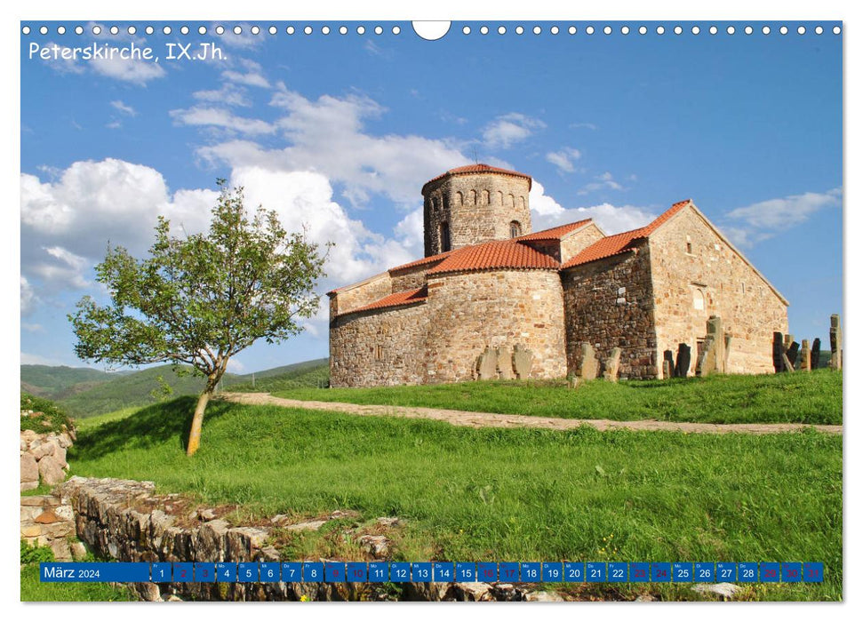 Serbia - The Land of Monasteries (CALVENDO Wall Calendar 2024) 