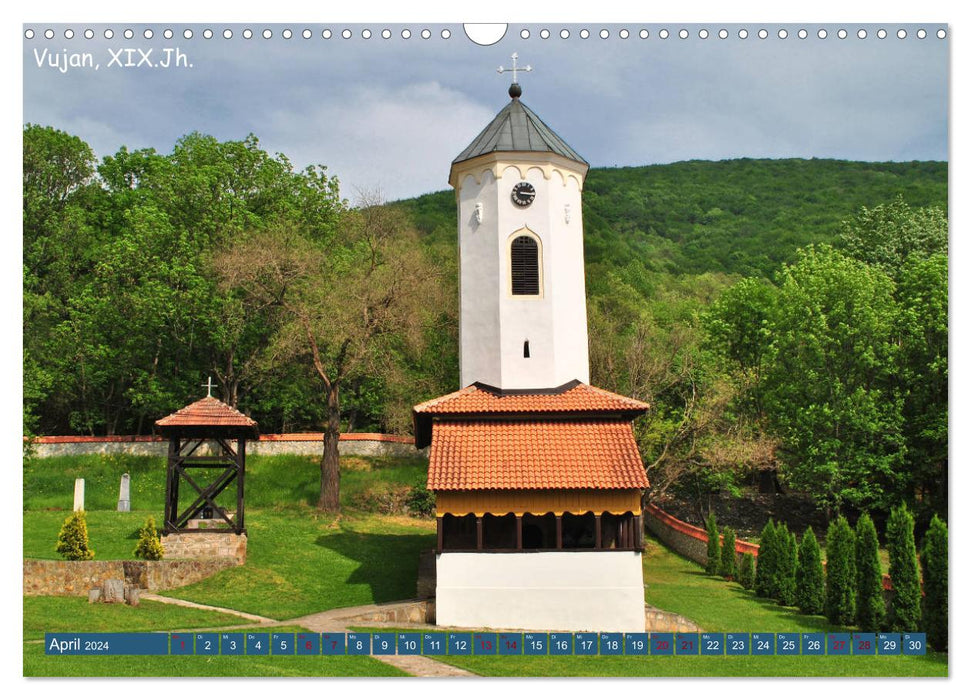 Serbia - The Land of Monasteries (CALVENDO Wall Calendar 2024) 
