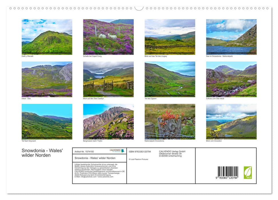 Snowdonia - Wales' wilder Norden (CALVENDO Premium Wandkalender 2024)