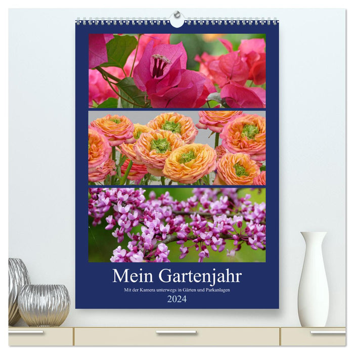 My gardening year - traveling with the camera in gardens and parks (CALVENDO Premium Wall Calendar 2024) 