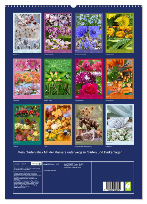 My gardening year - traveling with the camera in gardens and parks (CALVENDO Premium Wall Calendar 2024) 