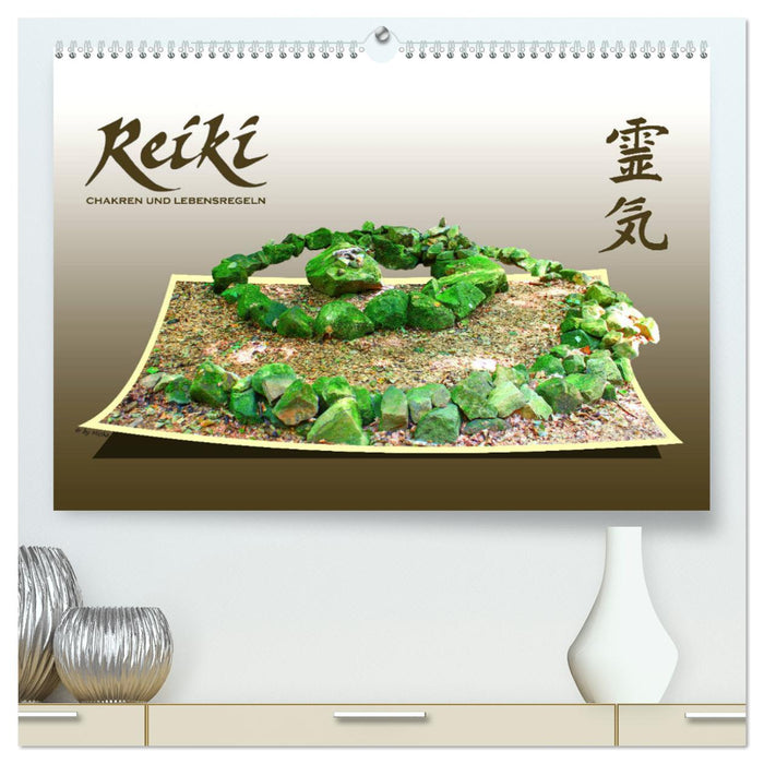 REIKI - Chakren und Lebensregeln (CALVENDO Premium Wandkalender 2024)