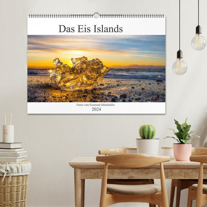 Das Eis Islands (CALVENDO Wandkalender 2024)
