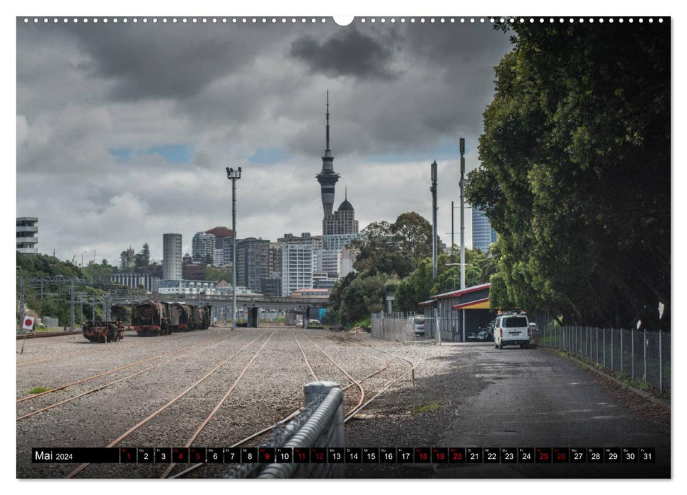 Eisenbahn in Neuseeland (CALVENDO Premium Wandkalender 2024)