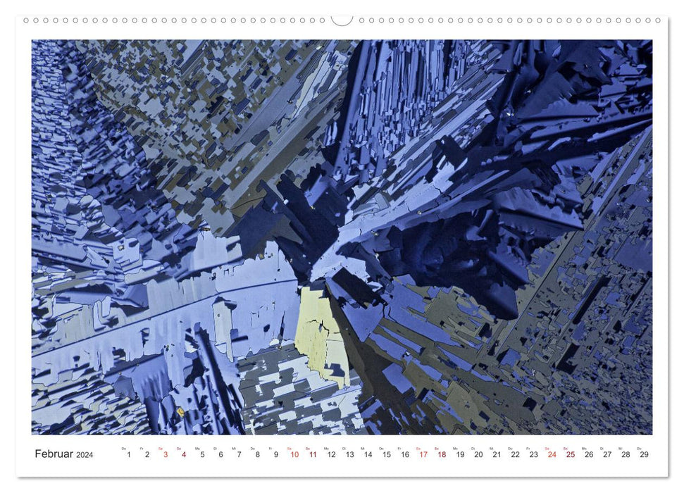 Microcristaux des mondes fantastiques (Calvendo Premium Wall Calendar 2024) 