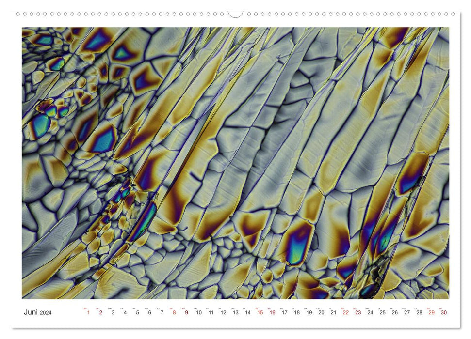 Fantastic Worlds Microcrystals (CALVENDO Premium Wall Calendar 2024) 
