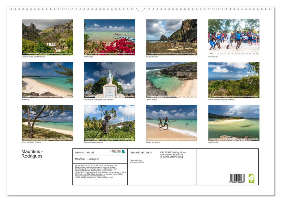 Mauritius - Rodrigues (CALVENDO wall calendar 2024) 