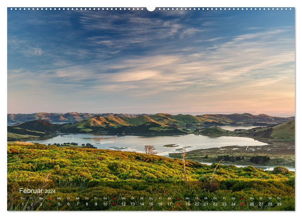 Nouvelle-Zélande - Paysages fantastiques à l'autre bout du monde (Calendrier mural CALVENDO Premium 2024) 