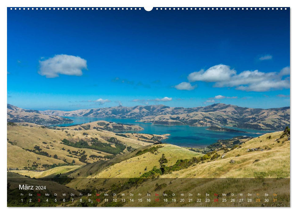 New Zealand - Fantastic landscapes at the other end of the world (CALVENDO Premium Wall Calendar 2024) 