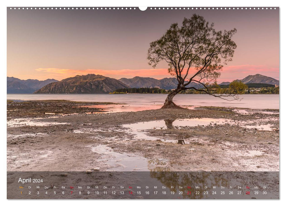 New Zealand - Fantastic landscapes at the other end of the world (CALVENDO Premium Wall Calendar 2024) 