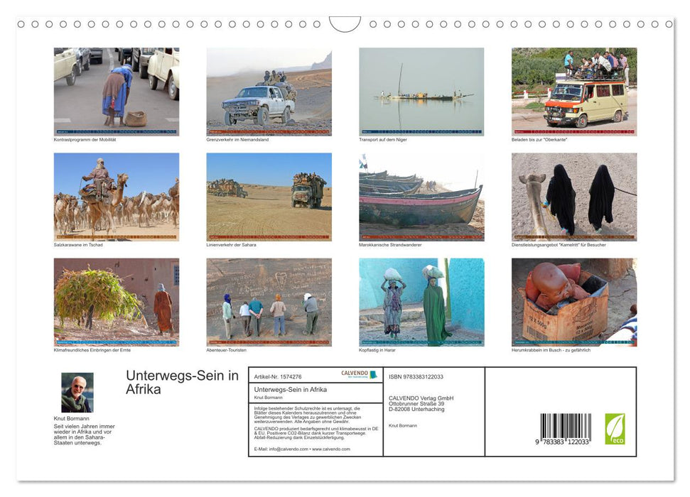 Being on the move in Africa (CALVENDO wall calendar 2024) 