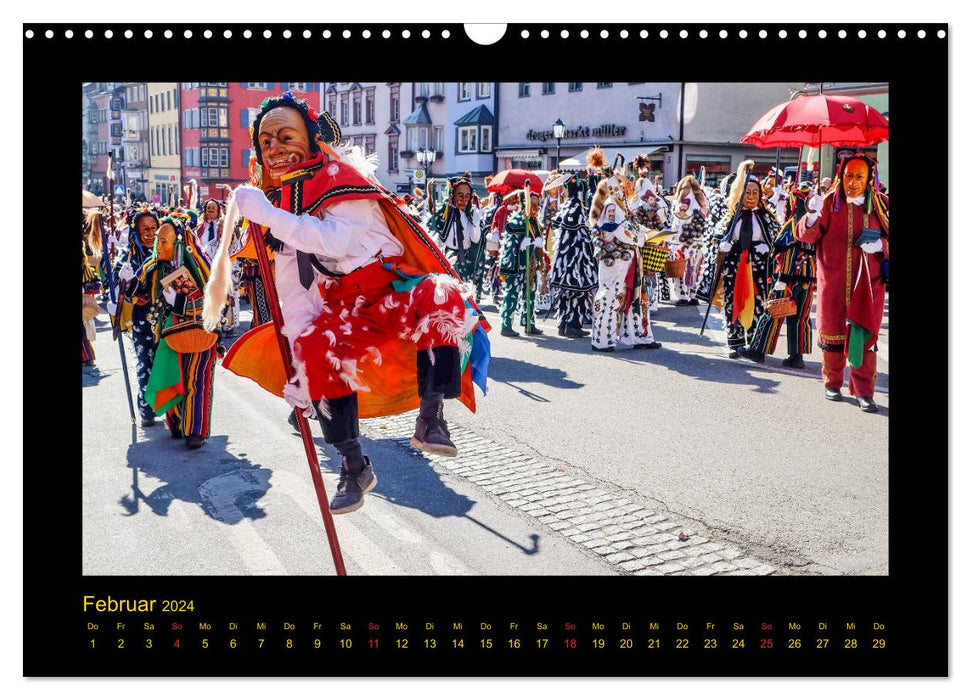 Rottweiler Narrensprung (CALVENDO Wandkalender 2024)