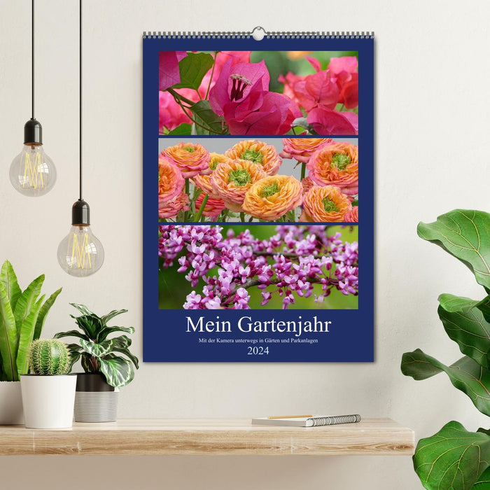 My gardening year - traveling with the camera in gardens and parks (CALVENDO wall calendar 2024) 