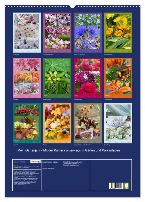 My gardening year - traveling with the camera in gardens and parks (CALVENDO wall calendar 2024) 