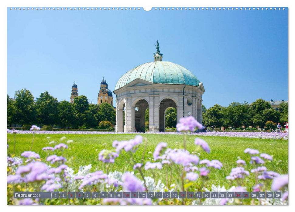 Weltstädtchen München (CALVENDO Premium Wandkalender 2024)