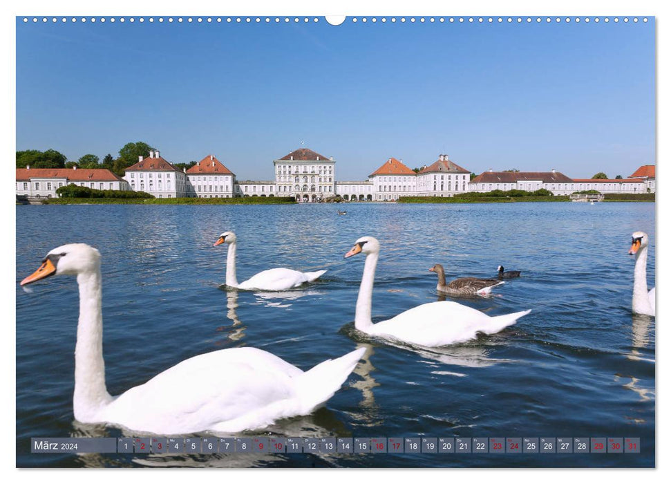 Weltstädtchen München (CALVENDO Premium Wandkalender 2024)