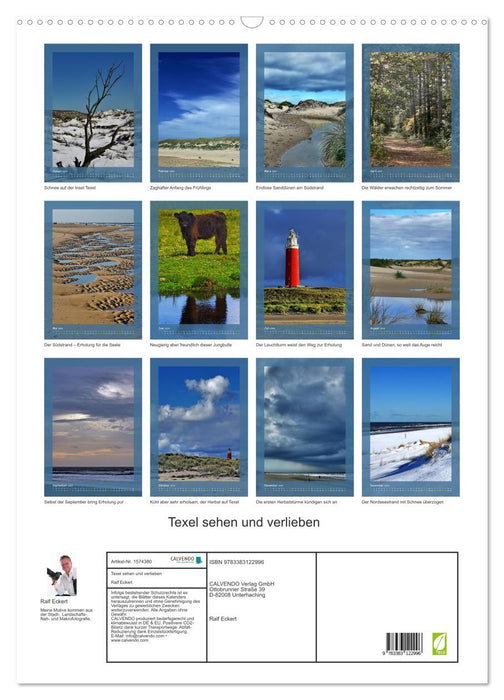 See and fall in love with Texel (CALVENDO wall calendar 2024) 