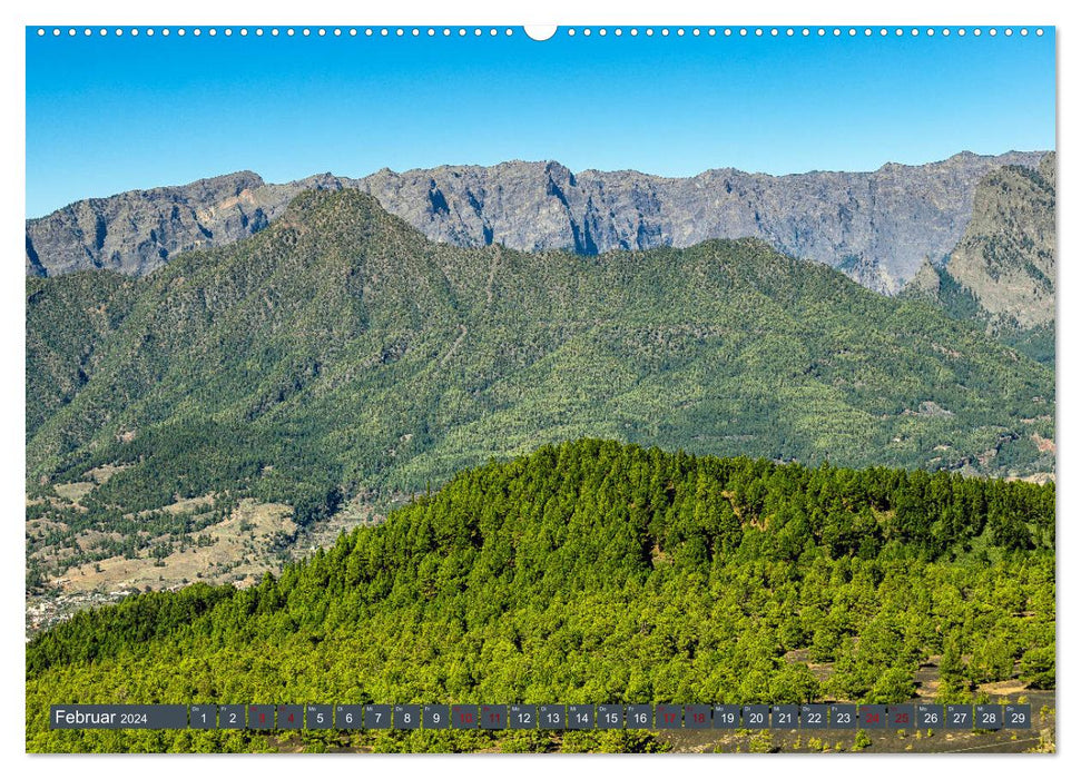 La Palma - Green dream island in the Atlantic (CALVENDO Premium Wall Calendar 2024) 