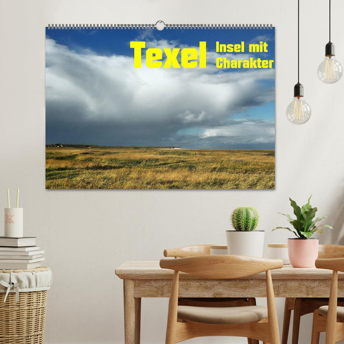 Île Texel de caractère (calendrier mural CALVENDO 2024) 