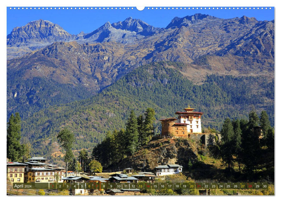 Königreich Bhutan - Juwel am Himalaya (CALVENDO Premium Wandkalender 2024)