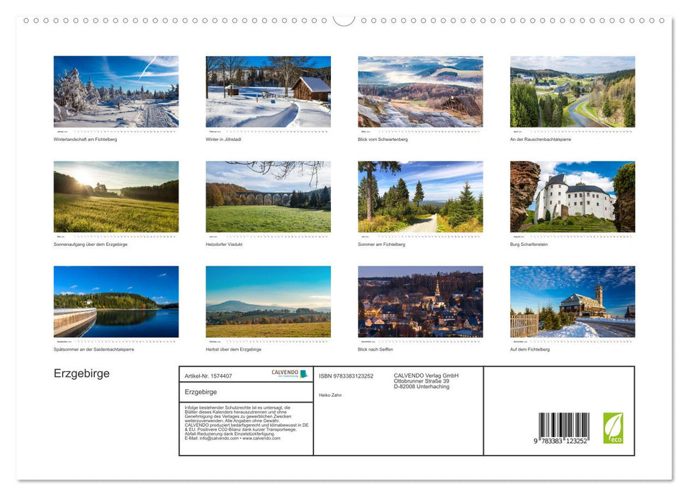 Einblicke in das Erzgebirge (CALVENDO Premium Wandkalender 2024)