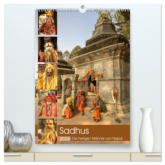 Sadhus - The Holy Men of Nepal (CALVENDO Premium Wall Calendar 2024) 