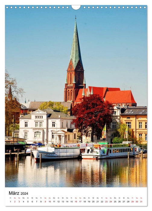 BEAUTIFUL SCHWERIN (CALVENDO wall calendar 2024) 