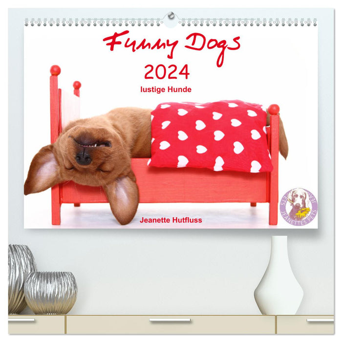 Funny Dogs (CALVENDO Premium Wandkalender 2024)