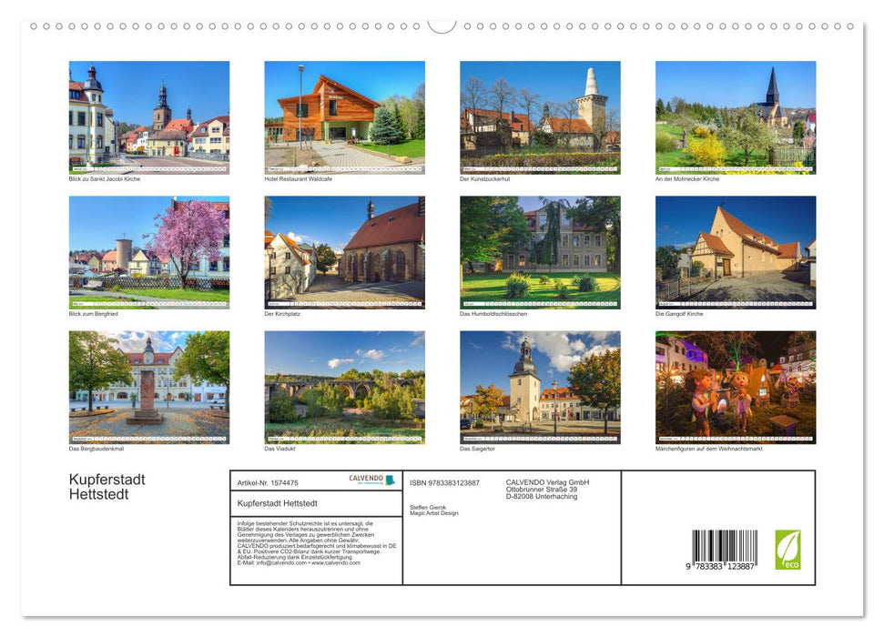 Copper City Hettstedt (CALVENDO Premium Wall Calendar 2024) 