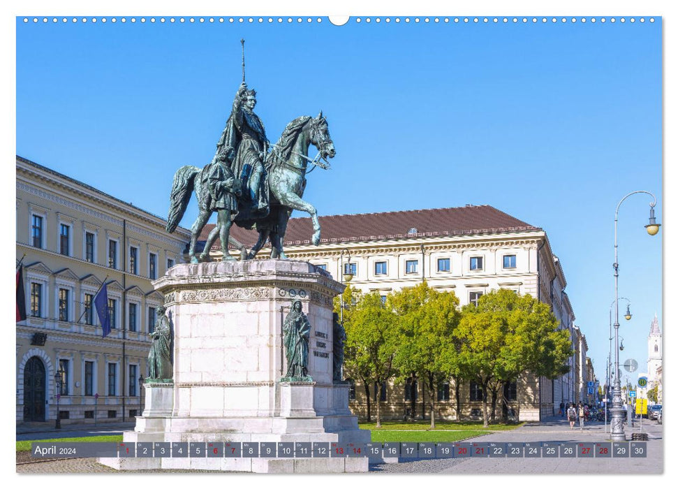 Weltstädtchen München (CALVENDO Wandkalender 2024)