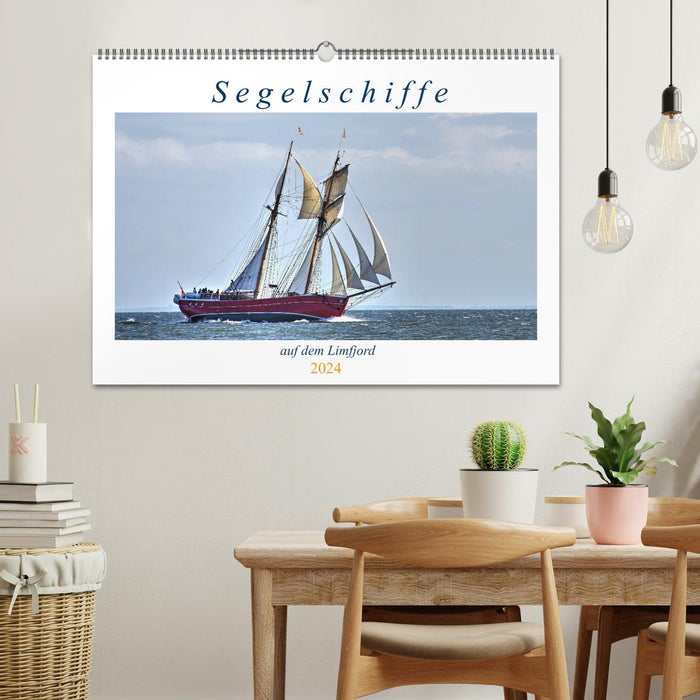 Sailing ships on the Limfjord (CALVENDO wall calendar 2024) 