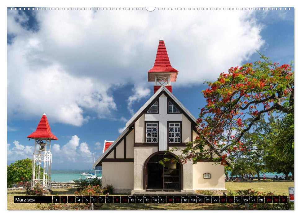 Dream island Mauritius (CALVENDO wall calendar 2024) 
