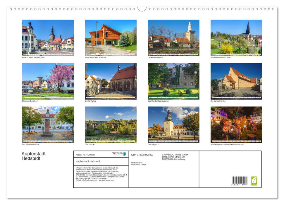 Copper City Hettstedt (CALVENDO Wall Calendar 2024) 