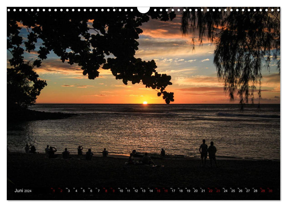Sunsets of Hawaii (CALVENDO wall calendar 2024) 