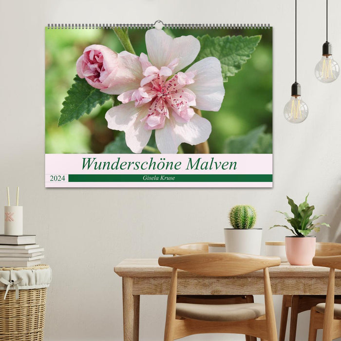 Beautiful mallows (CALVENDO wall calendar 2024) 