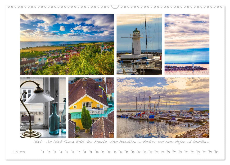 Longing for Sweden - moose, nature and holiday dreams (CALVENDO Premium Wall Calendar 2024) 