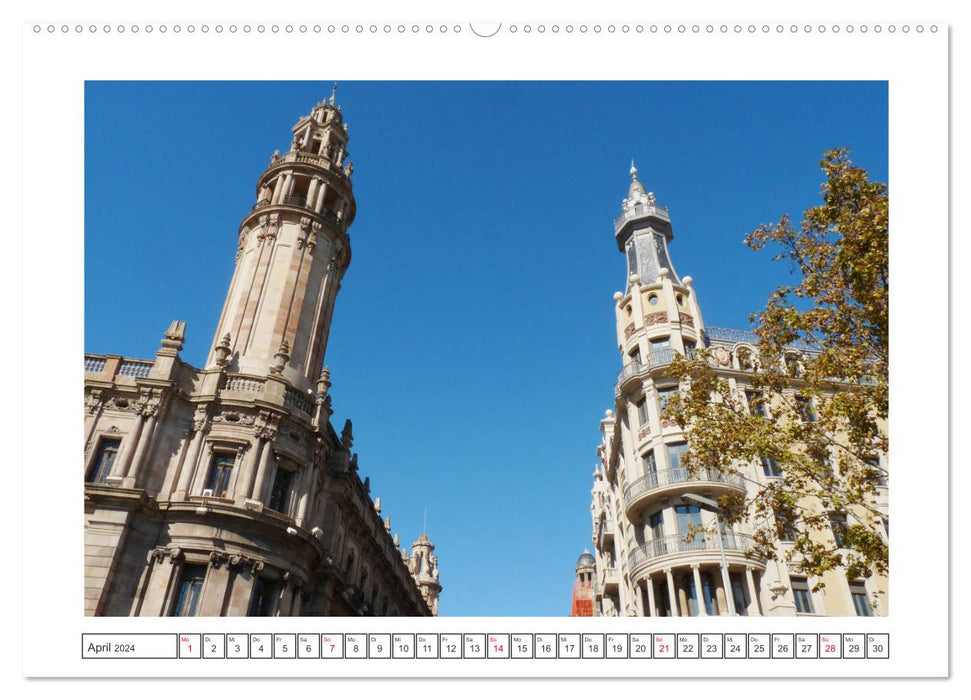 Trip nach Barcelona (CALVENDO Premium Wandkalender 2024)