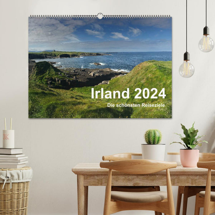 Ireland 2024 - The most beautiful travel destinations (CALVENDO wall calendar 2024) 