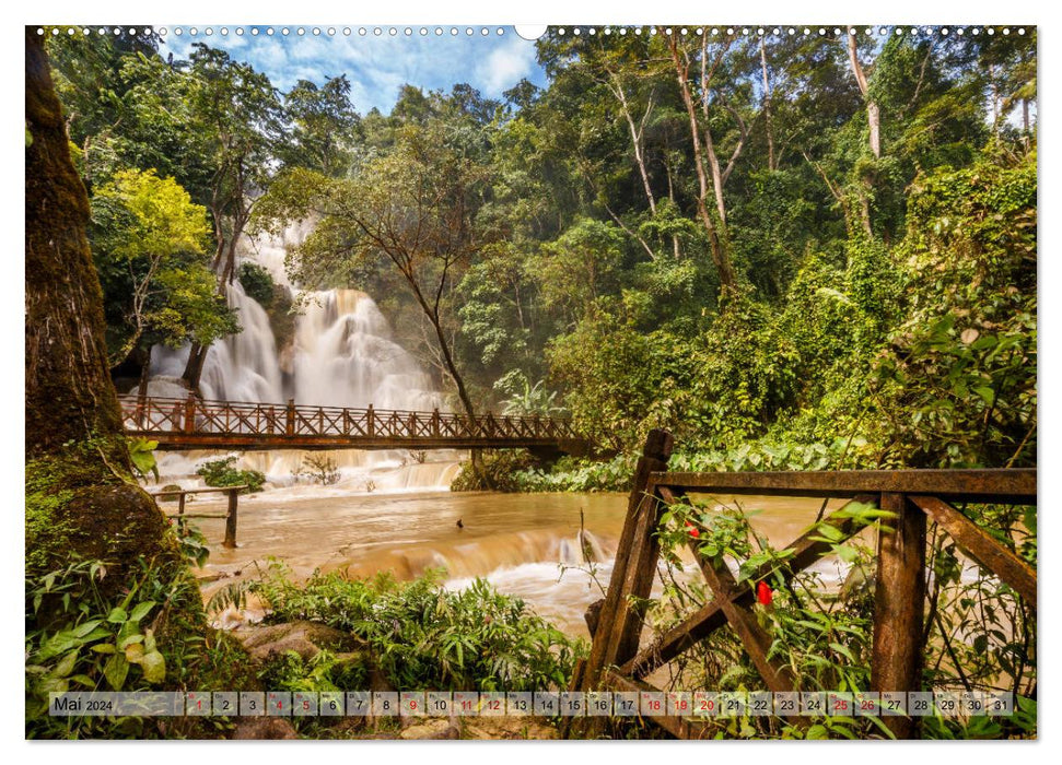 Laos - On the banks of the Mekong (CALVENDO Premium Wall Calendar 2024) 