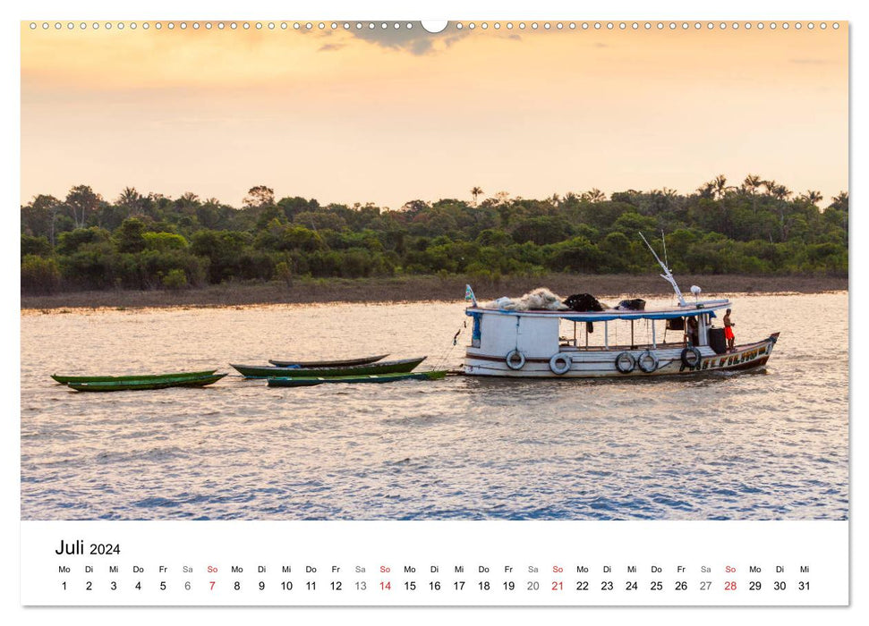 Myth of the Amazon - Natural Paradise of Brazil (CALVENDO Premium Wall Calendar 2024) 