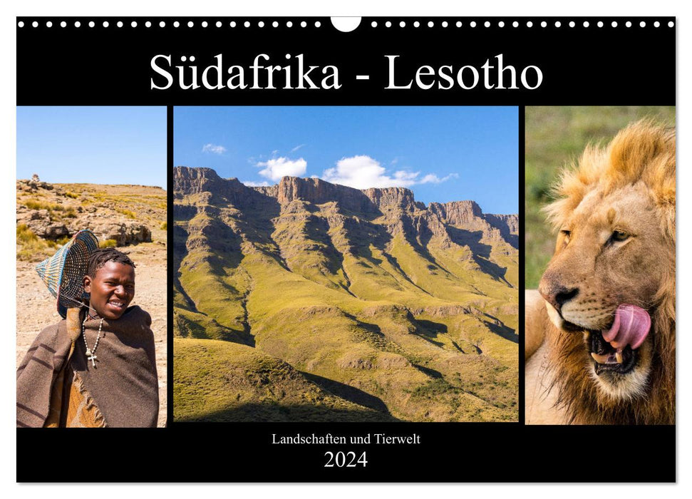 Südafrika - Lesotho (CALVENDO Wandkalender 2024)