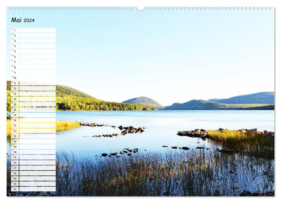 Mount Desert Island Acadia National Park and Bar Harbor (CALVENDO Premium Wall Calendar 2024) 