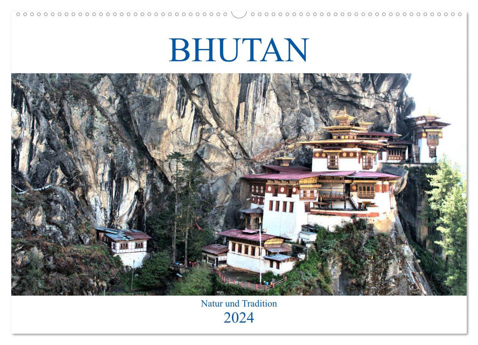 Bhutan - nature and tradition (CALVENDO wall calendar 2024) 