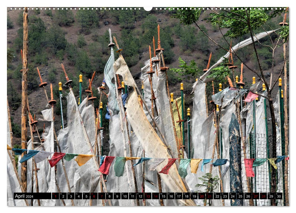 Bhutan - Natur und Tradition (CALVENDO Wandkalender 2024)